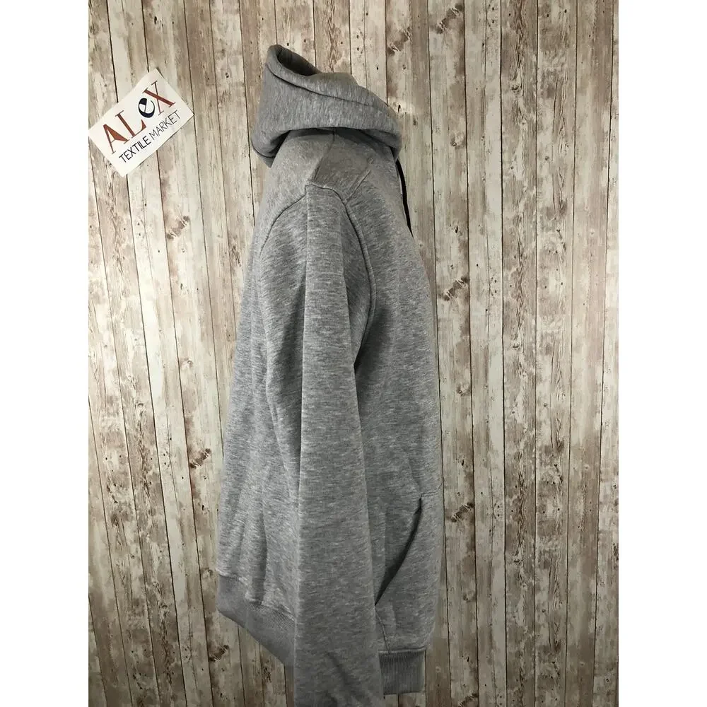 B Couture London Hoodie Mens Extra Large Sweatshirt England Gray N121